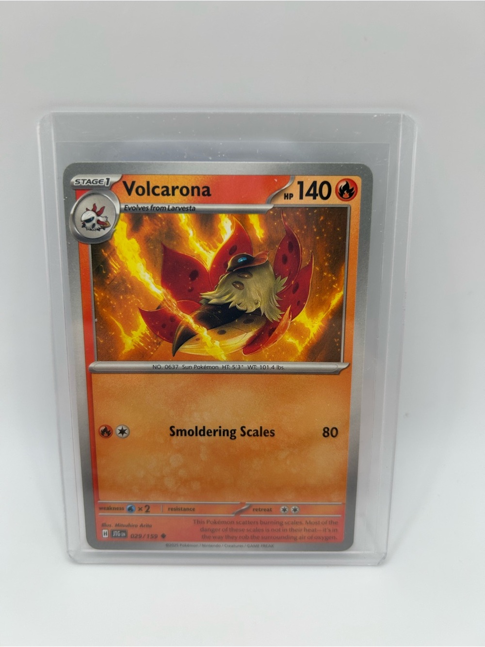 Volcarona Pokémon Card - 029/159 JTG EN
